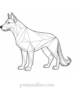 dog coloring page detailed