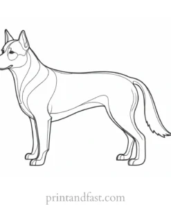 dog coloring page for adults