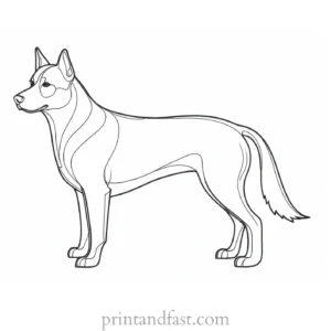 dog coloring page for adults