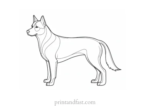 dog coloring page for adults