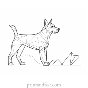 dog coloring page fun