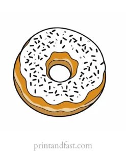 donut Coloring Page Fun