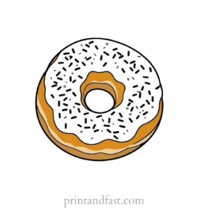 donut Coloring Page Fun