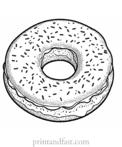 donut Coloring Page Online