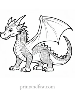 dragon coloring page baby