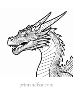 dragon coloring page online