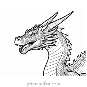 dragon coloring page online