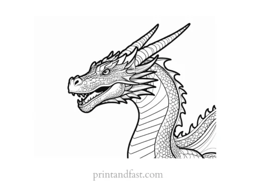 dragon coloring page online