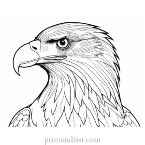 eagle coloring page easy