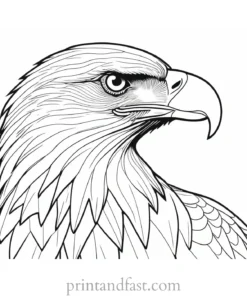 eagle coloring page for adults