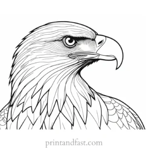 eagle coloring page for adults