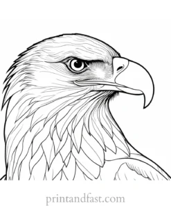 eagle coloring page printable