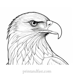 eagle coloring page printable