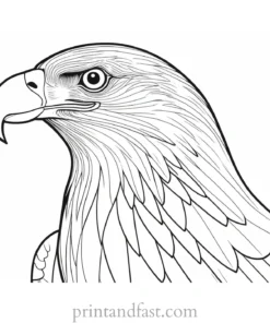 eagle head coloring page