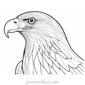 eagle head coloring page