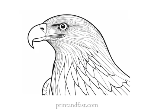 eagle head coloring page