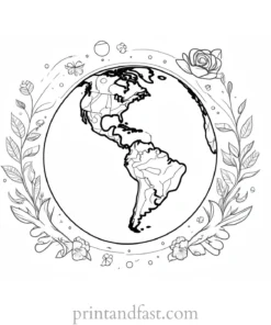 earth day coloring page for environmentalists