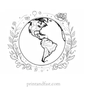 earth day coloring page for environmentalists