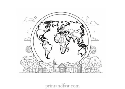 earth day coloring page for high school