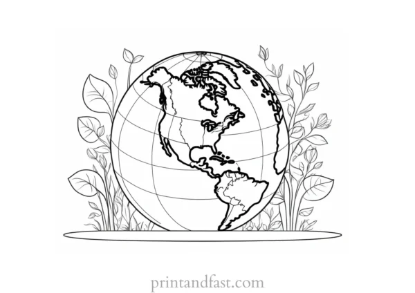 earth day coloring page for teachers