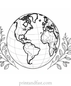 earth day coloring page online