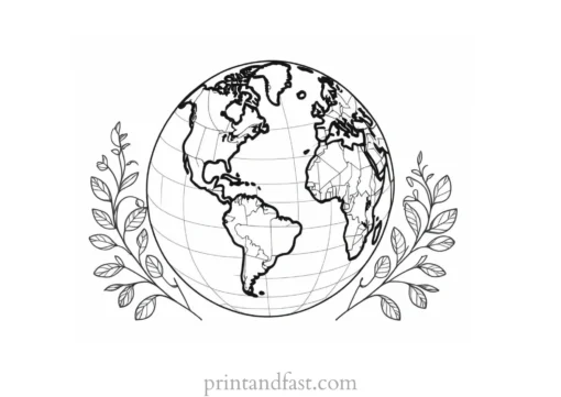 earth day coloring page online