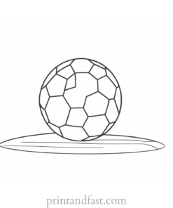 easy Football Coloring Page