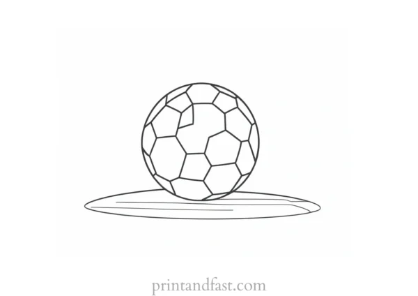 easy Football Coloring Page