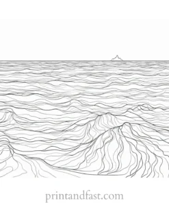 easy ocean coloring page