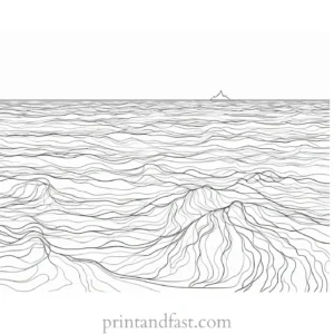 easy ocean coloring page