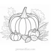 fall coloring page Thanksgiving