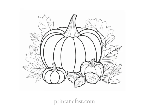 fall coloring page Thanksgiving