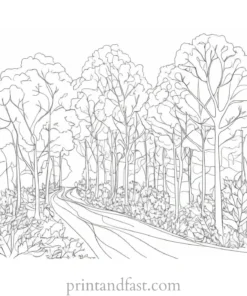 fall coloring page autumn