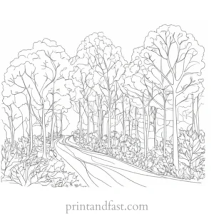 fall coloring page autumn