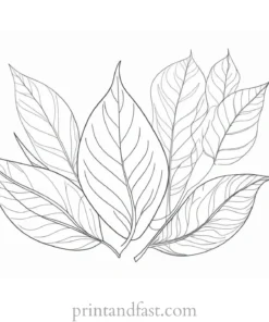 fall coloring page detailed