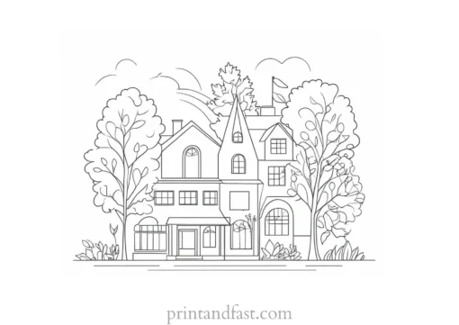 fall coloring page free