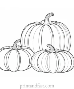 fall coloring page pumpkins