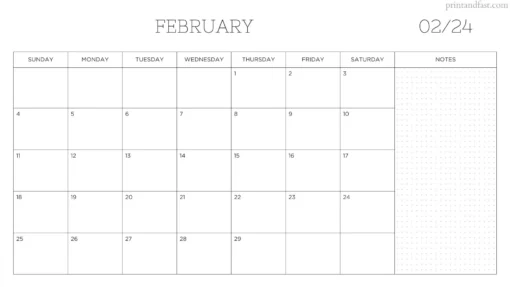 february 2024 calendar printable 4