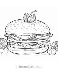 food coloring page blank