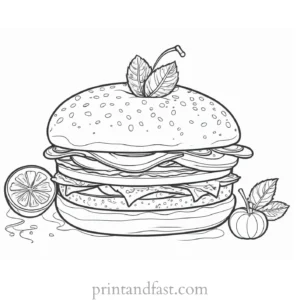 food coloring page blank