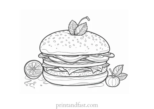 food coloring page blank