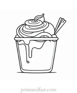 food coloring page cartoon