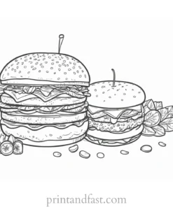 food coloring page easy