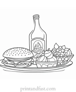 food coloring page educational