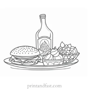 food coloring page educational