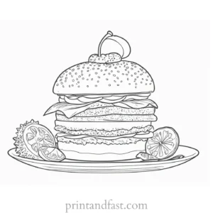 food coloring page for adults