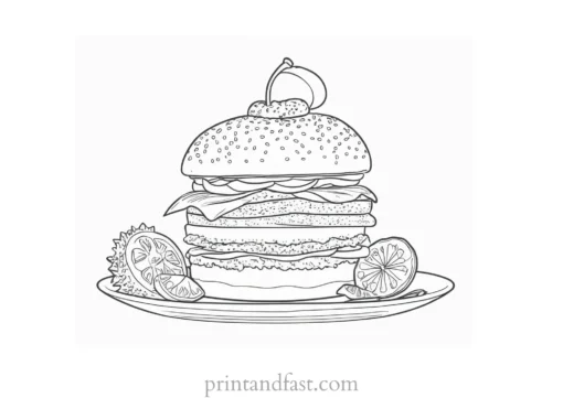 food coloring page for adults