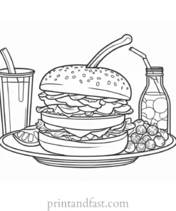 food coloring page for kids