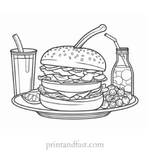 food coloring page for kids