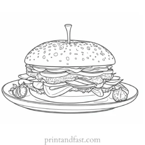 food coloring page printable